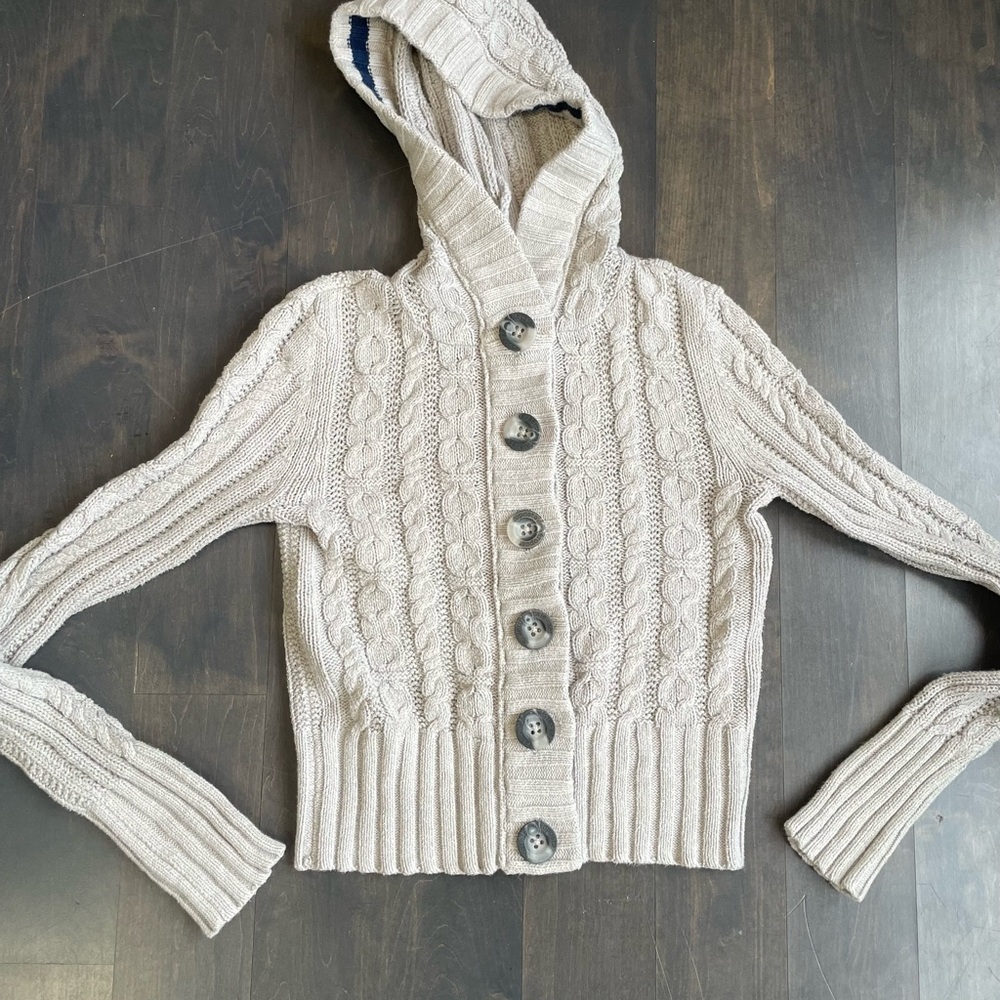 Y2K Aeropostale Women's Cable Knit Sweater size medium - Picture 12 of 12